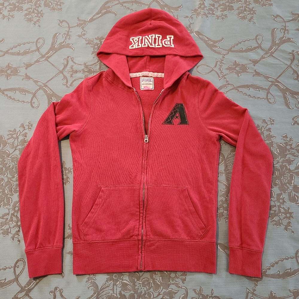 Victoria's Secret PINK MLB AZ Diamondbacks Red Hoodie Size Small
